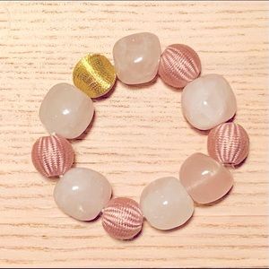 🇮🇹 Italian stone and thread beaded bracelet